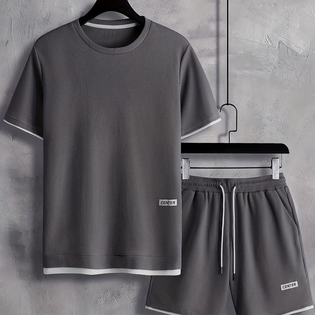 Men’s Casual Short-sleeve T-shirt Set Active Shop Online at Dubai Trades 2