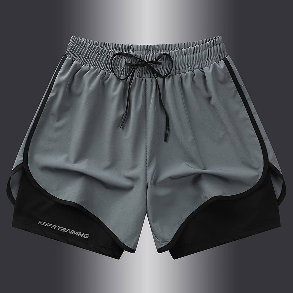 Men’s Casual Sports Shorts Comfortable And Soft With Personalized Drawstring 2pcs Shorts Clothing Shop Online at Dubai Trades 2