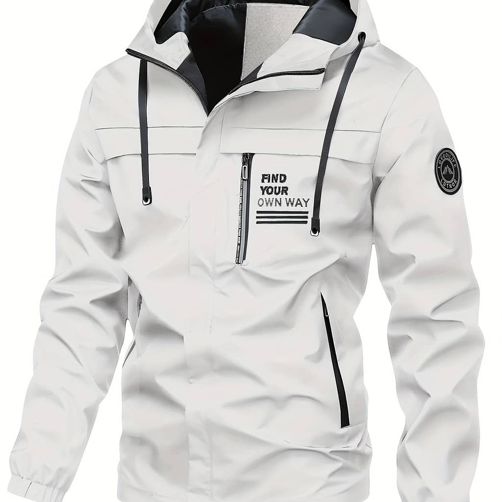 Men’s Casual Sporty Loose-fitting Outdoor Jacket With A Hood Clothing, Shoes & Jewelry Shop Online at Dubai Trades 2
