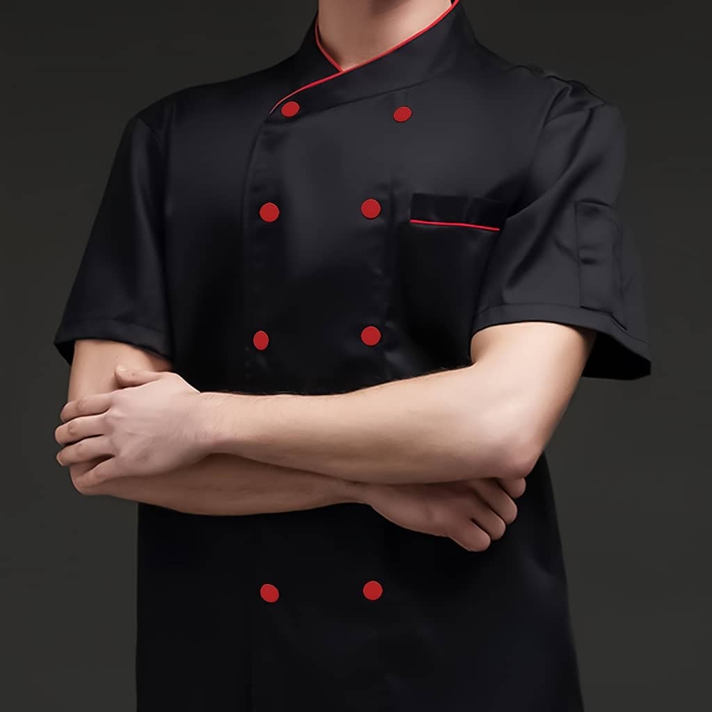 Men’s Chef Uniform Double Breasted Coat Cooking Uniform For Restaurant Dining Chef Jackets Shop Online at Dubai Trades 2