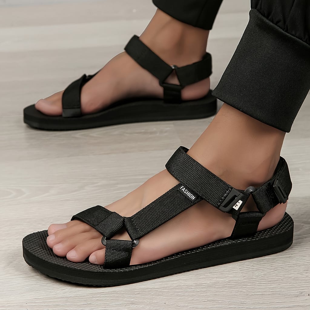 Men’s Open Toe Breathable Arch Support Sandals, Comfy Non Slip Hook & Loop Fastener Shoes For Men’s Outdoor Activities Clothing, Shoes & Jewelry Shop Online at Dubai Trades 2