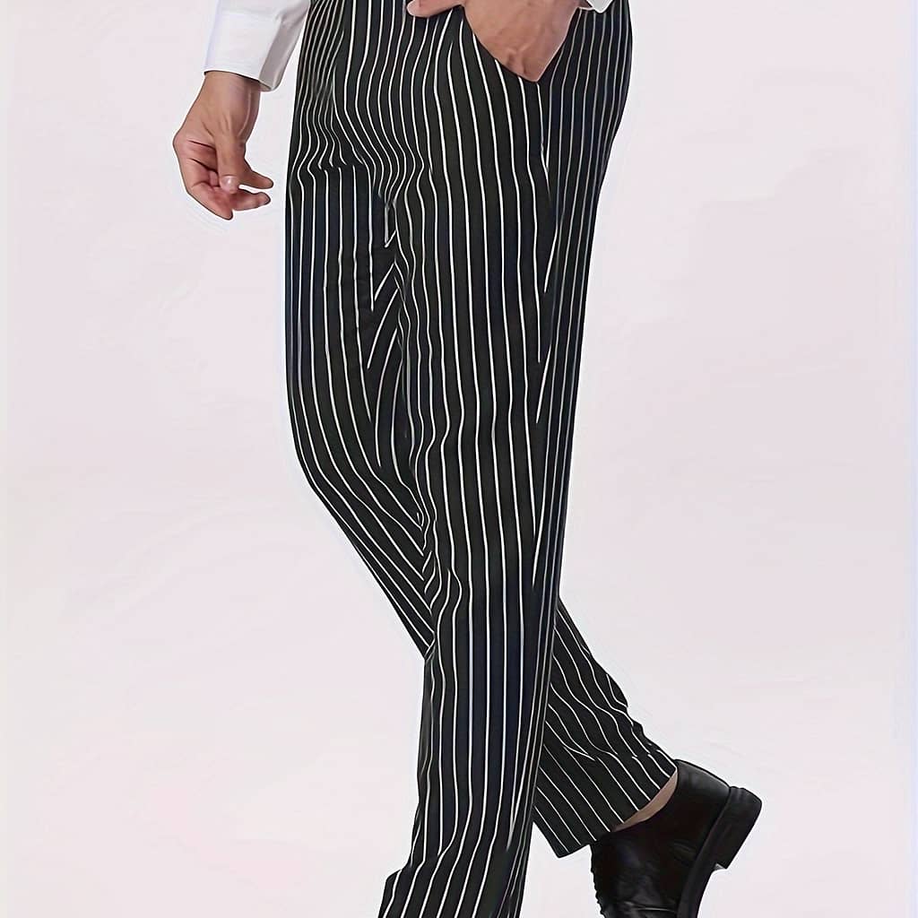 Men’s Striped Pants With Pockets, Casual Trousers For Outdoor Activities Gift Active Shop Online at Dubai Trades 2