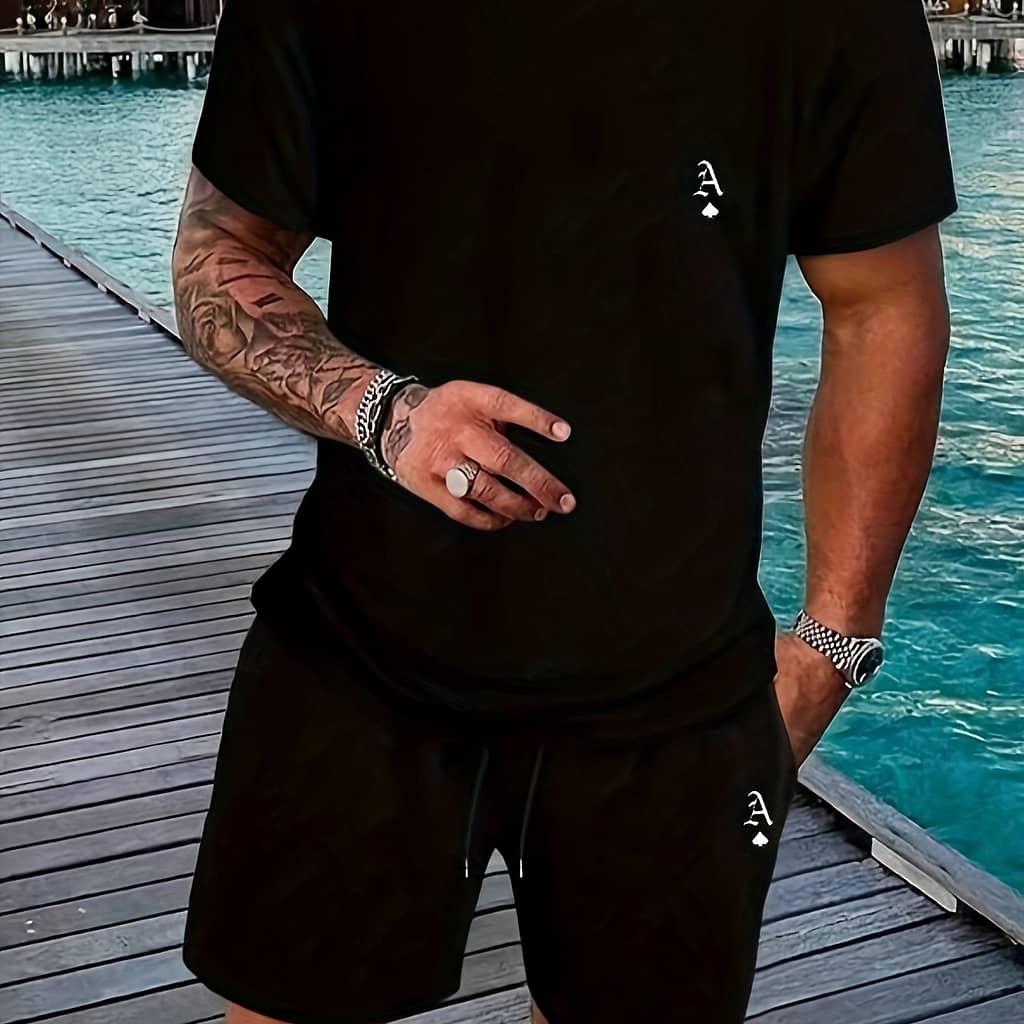 Men’s Summer Casual Short T-shirt Set Active Shop Online at Dubai Trades 2