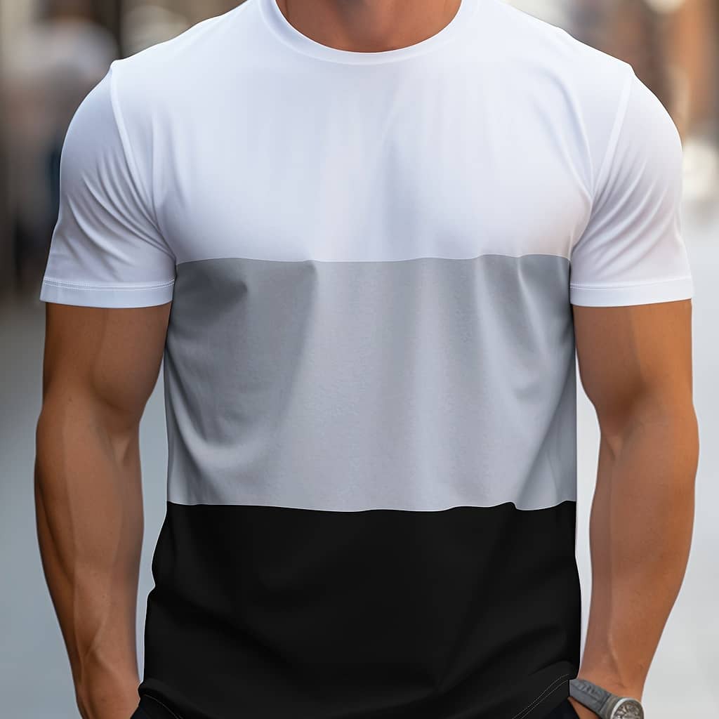 Men’s – T-shirt, Regular Fit For Summer. Clothing Shop Online at Dubai Trades 2