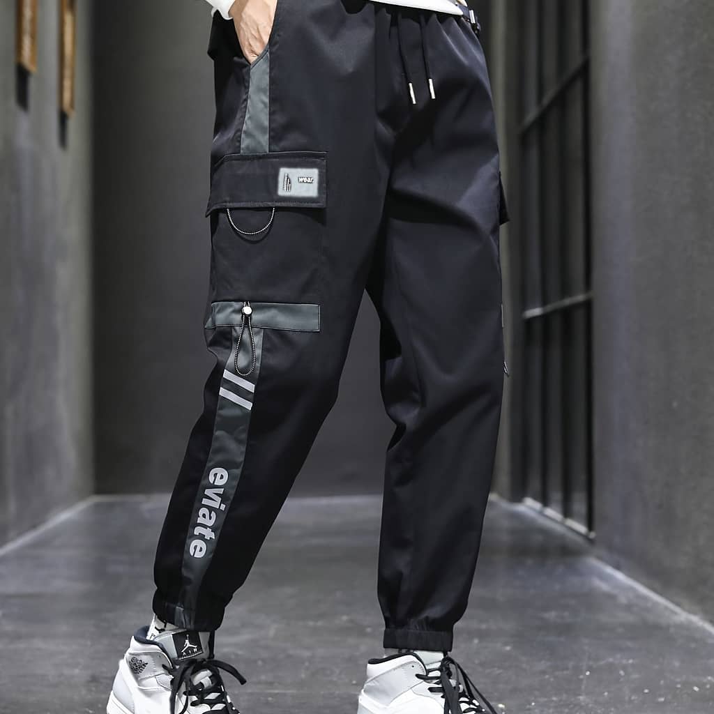 Men’s Trendy Cargo Pants With Multi Pockets, Suitable For Spring And Autumn, Daily And Outdoor Activities Clothing Shop Online at Dubai Trades 2