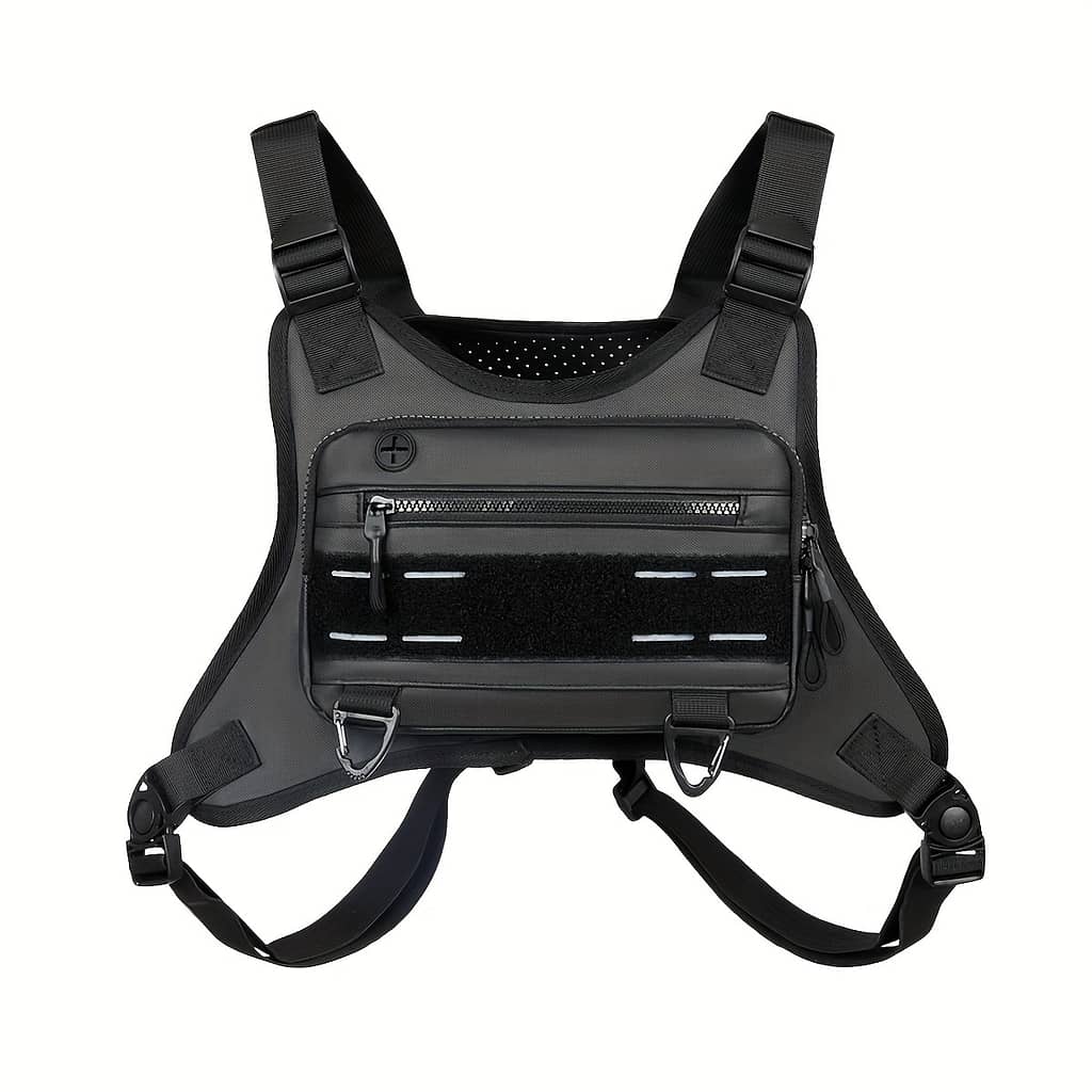 Men‘ Chest Bag, Lightweight Front Chest Pack, Running Vest Bag With Built-in Phone Holder & Extra Storage For Workouts, Running, Cycling Clothing, Shoes & Jewelry Shop Online at Dubai Trades 2