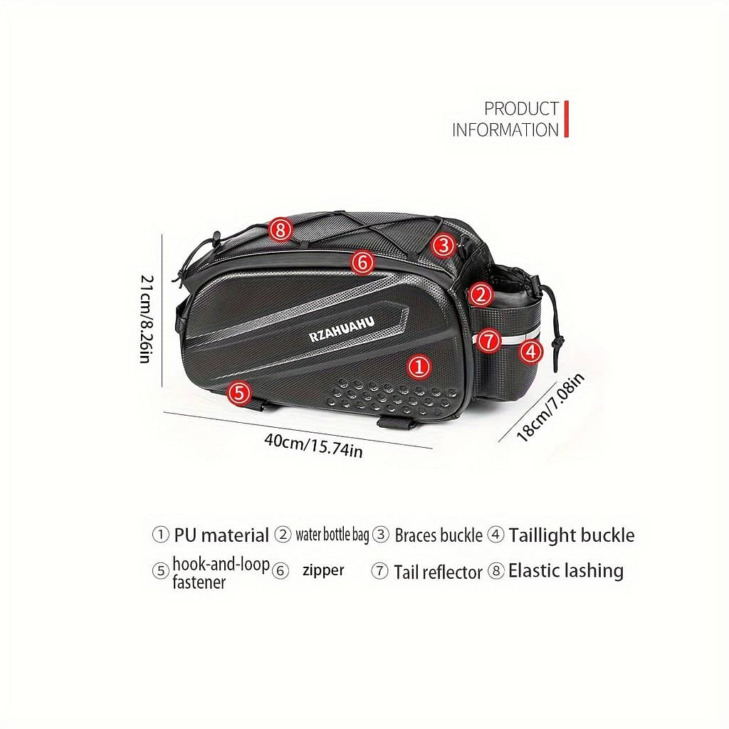 Mountain Bike Rear , Hard Shell Bike , Storage Back Seat Bag, Waterproof Riding Bike Racks & Bags Shop Online at Dubai Trades 2