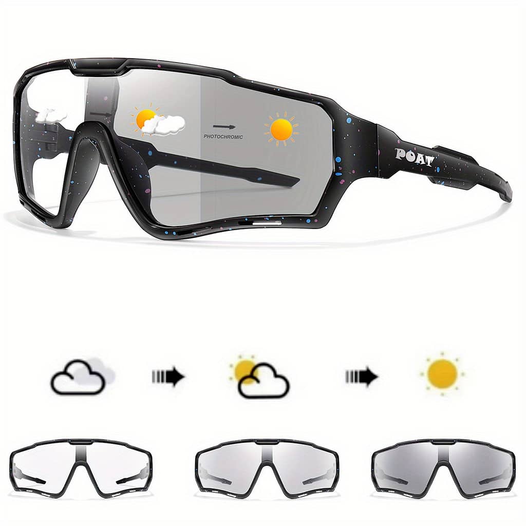 Of Photochromic Cycling Glasses For – , Tac Lens, , Stylish Design, Hard Cardboard Packaging, Outdoor Sports & Festivals, Cycling Glasses Cycling Shop Online at Dubai Trades 2