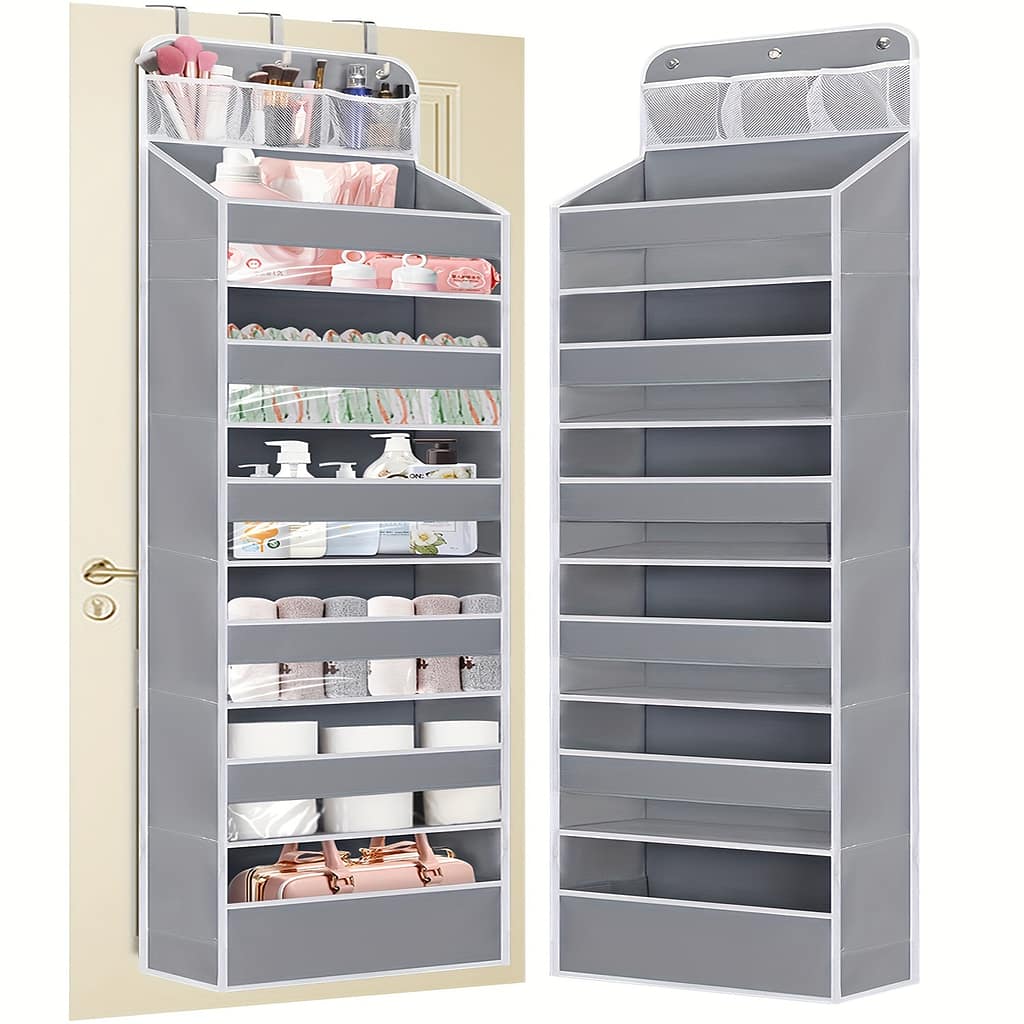 Over The Door Organizer With 7 Large Pockets, 50 Lbs Weight Capacity Hanging Storage Organizer With Clear Window, For Bedroom, Bathroom Storage, 7 Baby Products Shop Online at Dubai Trades 2