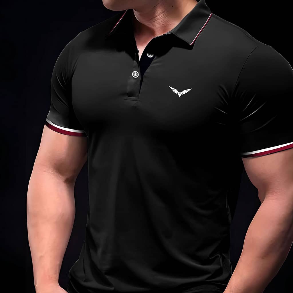 Plus Size Golf T-shirt For Men, Trendy Tennis Tees With Buttons, Short Sleeve, Pattern Print, Casual Comfy And Breathable Tops, Light , Men’s Clothing For Big & Tall Clothing, Shoes & Jewelry Shop Online at Dubai Trades 2