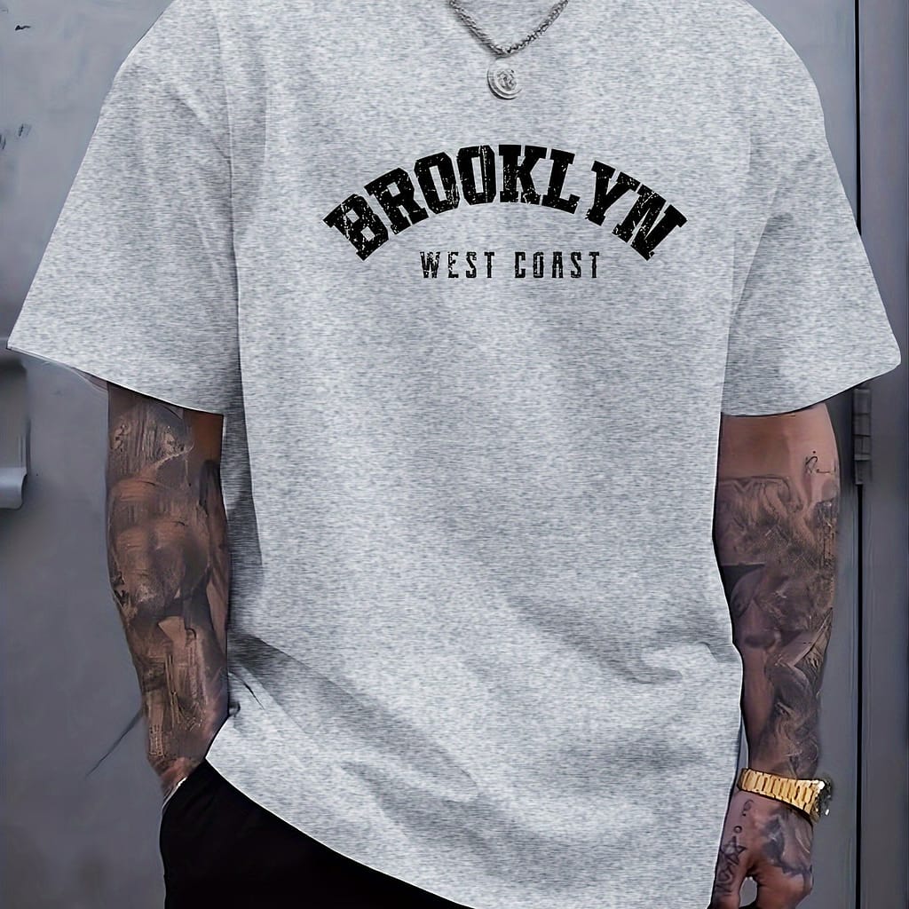 Plus Size Men’s T-shirt, Print, Summer Trendy Short Sleeve Tees For Male, Big & Tall Clothing, Shoes & Jewelry Shop Online at Dubai Trades 2