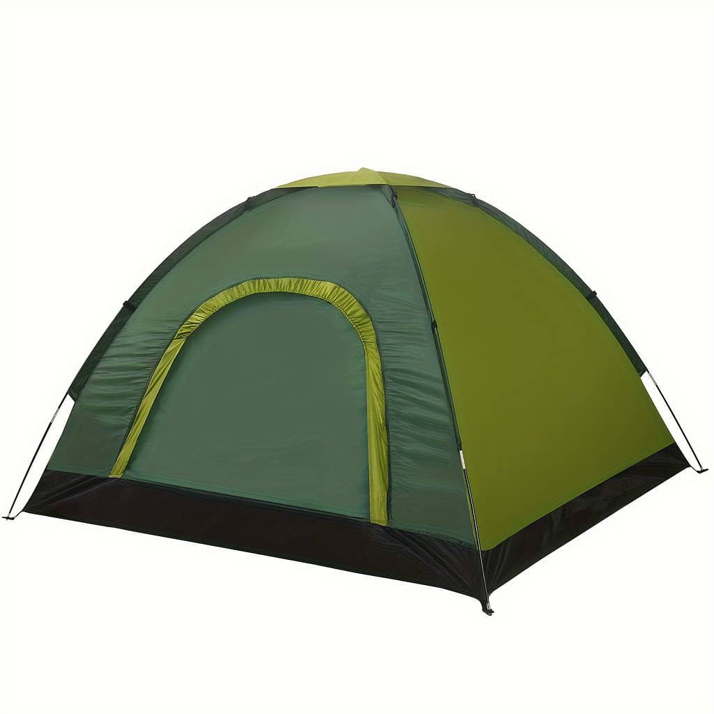 Portable 4-person Outdoor Tent: Spring, Summer, And Fall Seasons, Suitable 14+, Zipped Closure, Glass Fiber Frame, Polyester Fabric Camping & Hiking Shop Online at Dubai Trades 2
