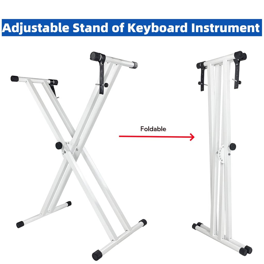 Portable -shaped Electronic Stand – Keyboard & Guzheng Compatible, Detachable Dual For Parties, , Home Gatherings & Orchestras Instrument Accessories Shop Online at Dubai Trades 2