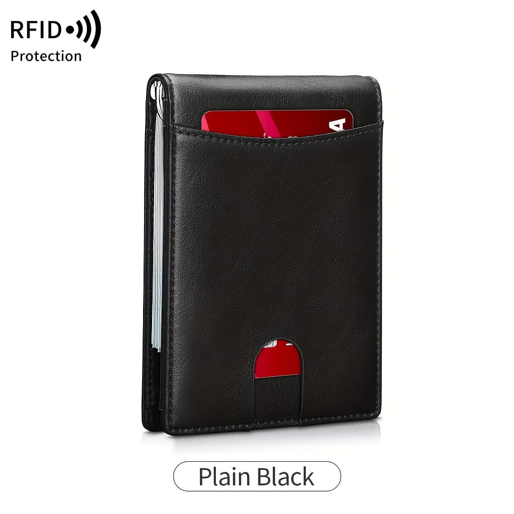 Rfid Blocking Bifold Wallet With Money Clip Minimalist Slim Credit Card Holder Multi-card Front Pocket Wallet With Id Window Clothing, Shoes & Jewelry Shop Online at Dubai Trades 2