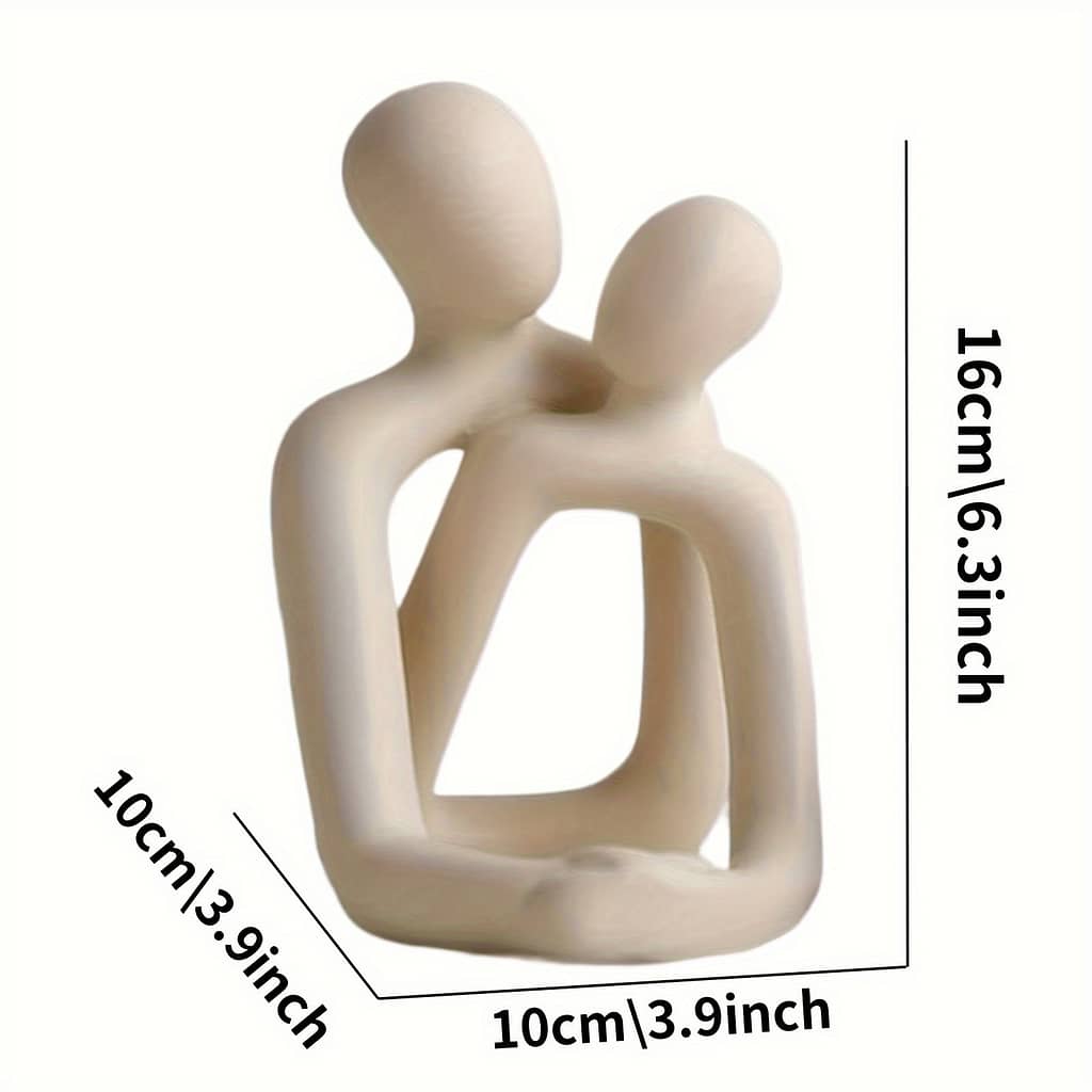 Romantic Couple Statue Sculpture – Modern Resin Art For Decor, Living Room, Bedroom, And Desk – Ideal Anniversary Or Valentine’s Gift, Statues For Home Decor, Room Decor Collectible Figurines Shop Online at Dubai Trades 2