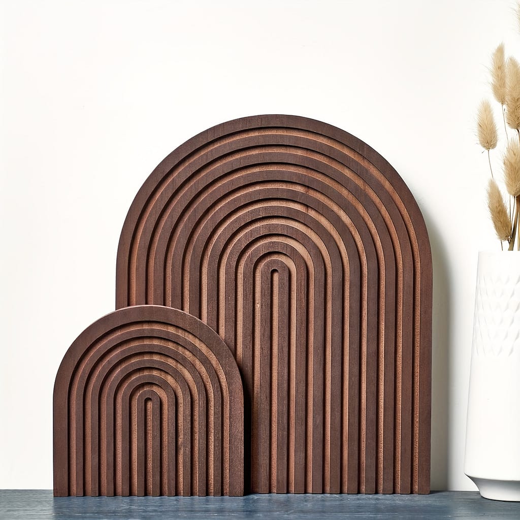 Set Of 2 Vintage Home Decor Pieces Featuring A Dark Brown Decorative Tray. Decorative Accessories Shop Online at Dubai Trades 2