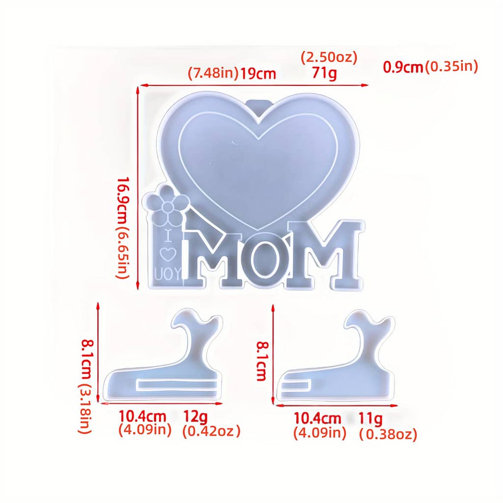 Silicone Resin Casting Molds For Diy Photo Frame Decoration, Irregular Shape Mom Love Frame For Mother’s Day Gifts – Craft Making Supplies Arts, Crafts & Sewing Shop Online at Dubai Trades 2