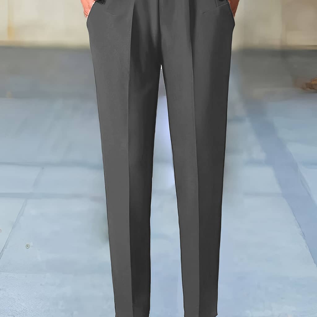 Solid Color Dual Pockets Tapered Pants, Casual & Waist Pants For Work & Office, Women’s Clothing Clothing Shop Online at Dubai Trades 2