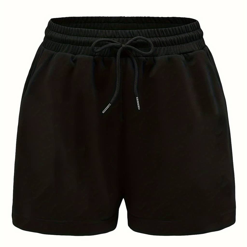 Solid Drawstring Shorts, Casual Waist Shorts For , Women’s Clothing Clothing Shop Online at Dubai Trades 2