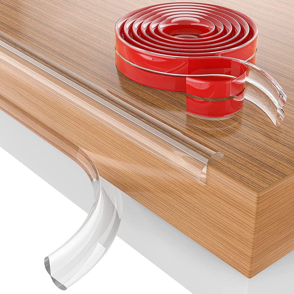 6.6ft Edge Protector Strip: Thickened Silicone Soft Corner Protectors With Pre-taped Strong Adhesive To Shield Sharp Corners Of Cabinets, Tables & Drawers Edge & Corner Guards Shop Online at Dubai Trades 2