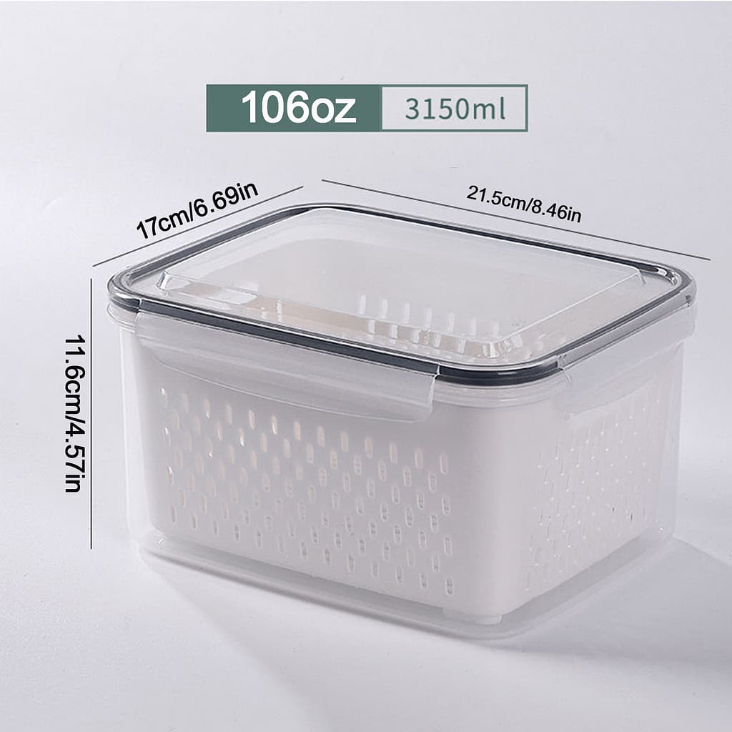 Fresh Produce Vegetable Fruit Storage Containers, Bpa-free Fridge Storage Container, Fridge Organizers, Used In Storing Fruits Vegetables Meat Business, Industry & Science Shop Online at Dubai Trades 2