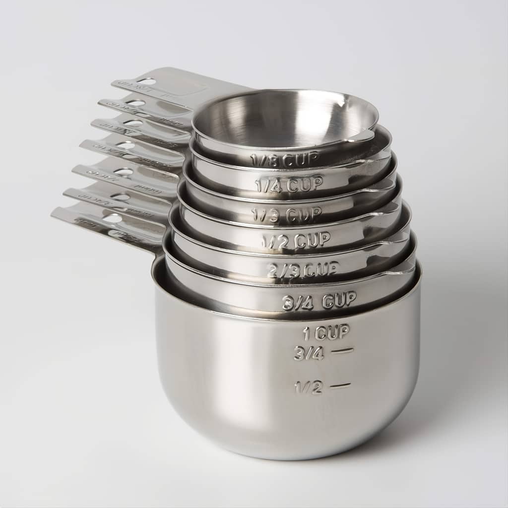 Measuring Cups Set, Stainless Steel Measuring Cups, Food Grade Measuring Cups For Kitchen Cooking And Baking (set Of 7) Kitchen Accessories Cups Shop Online at Dubai Trades 2
