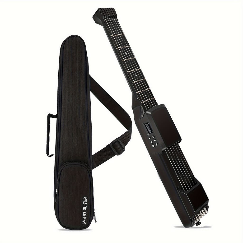 Portable Smart Acoustic Electric Guitar With Usb Charging, Standard Midi, Ai Lcd, Neck Design, Includes Strap & Bag, Ideal For Travel & Beginner Practice – Electric Guitars Shop Online at Dubai Trades 2