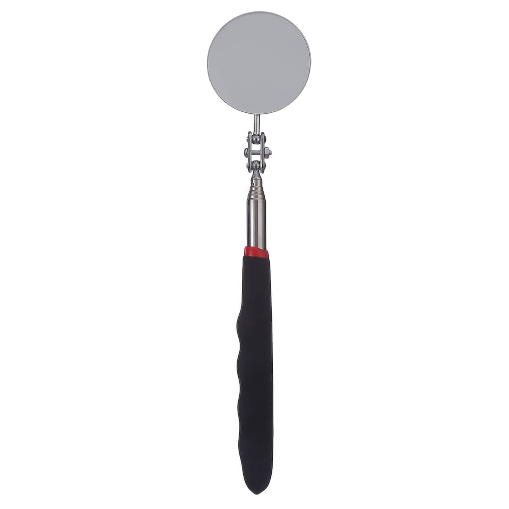 Telescopic Folding Inspection Mirror For Car Maintenance – Black, 73-24cm, Carbon Steel & Glass, Underbody Viewing Tool With Red Accent Handle Business, Industry & Science Shop Online at Dubai Trades 2