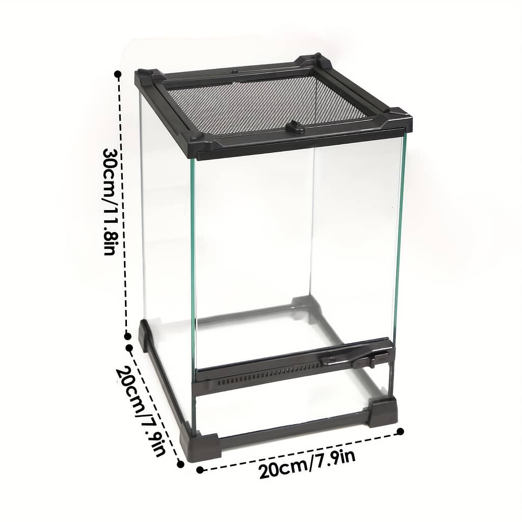 Tempered – For Lizards, Geckos & Snakes | Terrarium With Feeding Dish | Decor Not Included Pet Supplies Shop Online at Dubai Trades 2