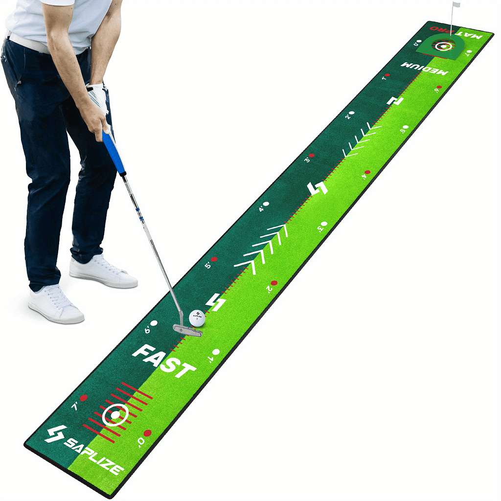 Two-speed Golf Putting Practice Mat, Anti-slip Backing Golf Putting Green For Indoor/outdoor Golf Shop Online at Dubai Trades 2