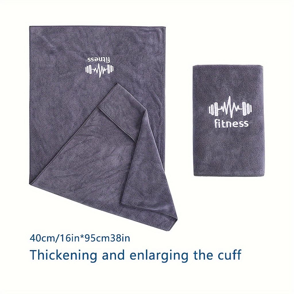 Ultra-absorbent Sports Towel For – Embroidered, Quick- Towel With Sleeve Cover, 16x38in – Fitness, Running, Outdoor Activities, Badminton, Basketball Camping & Hiking Shop Online at Dubai Trades 2