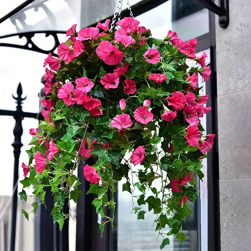 Uv-resistant Artificial Flowers, 24 Bunches Plastic Petunias, Outdoor Fake Flower Decor For Wedding And Engagement (, 1 Bouquet Of 24 Flowers) Artificial Flowers Shop Online at Dubai Trades 2