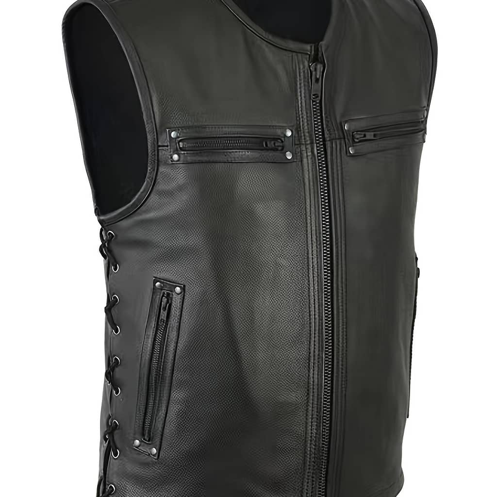 Vintage Motorcycle Vest For Men – Stylish Outwear With Clothing Shop Online at Dubai Trades 2