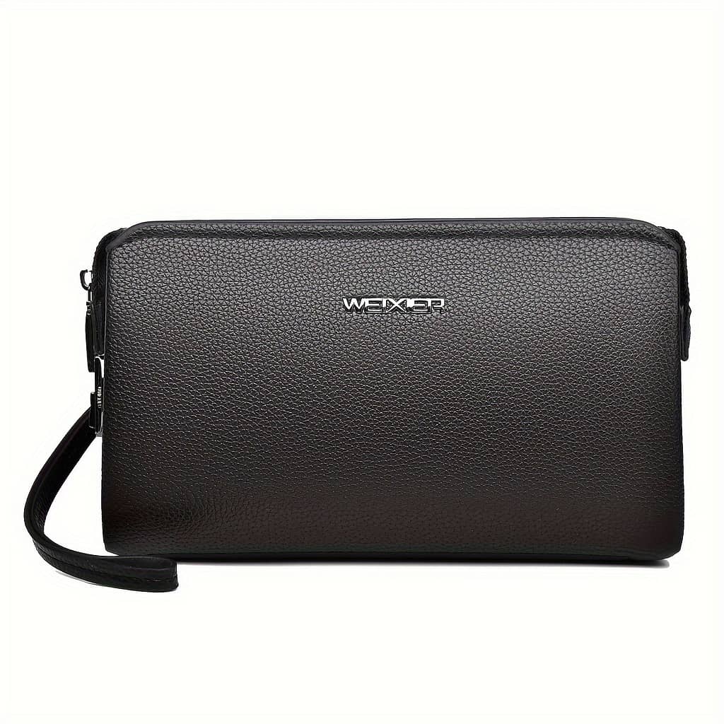 Weixier Men’s Fashion Clutch Wallet – Pu, Multi-compartment With Wrist Strap, Large Capacity, Stylish & Portable For Work, School, Travel & Shopping Clothing, Shoes & Jewelry Shop Online at Dubai Trades 2