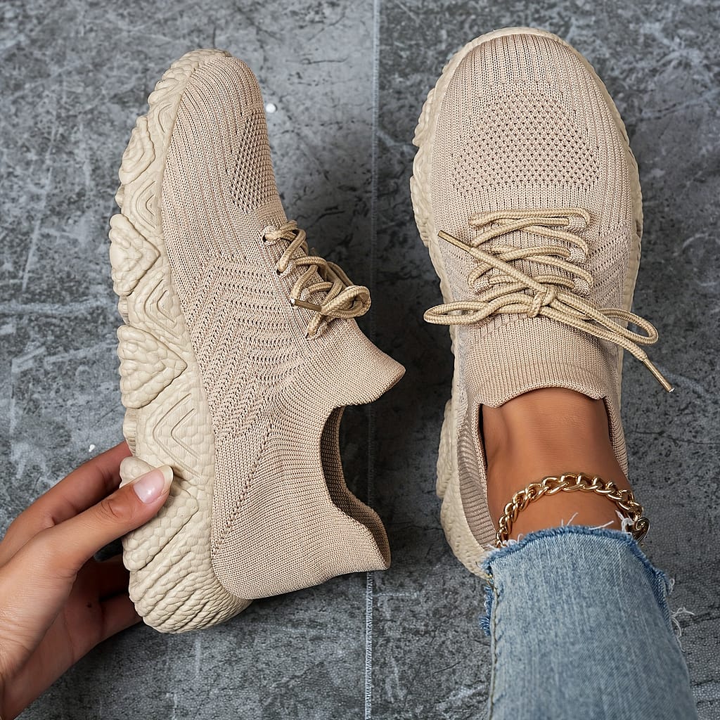 Women’s Breathable Flying Woven Shoes, Comfortable And Lightweight Outdoor Sports Shoes Athletic Shop Online at Dubai Trades 2