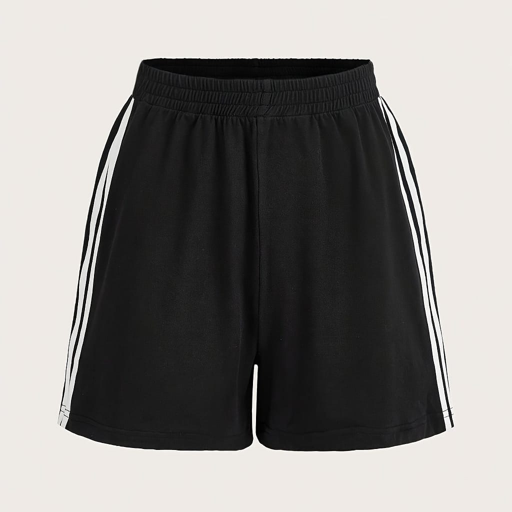 Women’s Casual Summer Shorts With Stylish Contrast Trim – Breathable Polyester, Machine Washable Clothing Shop Online at Dubai Trades 2
