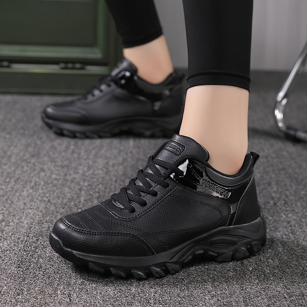 Women’s Letter Pattern Lace-up Front Athletic Running Shoes – Waterproof & Shockproof, Lightweight Sporty Outdoor Sneakers Athletic Shop Online at Dubai Trades 2