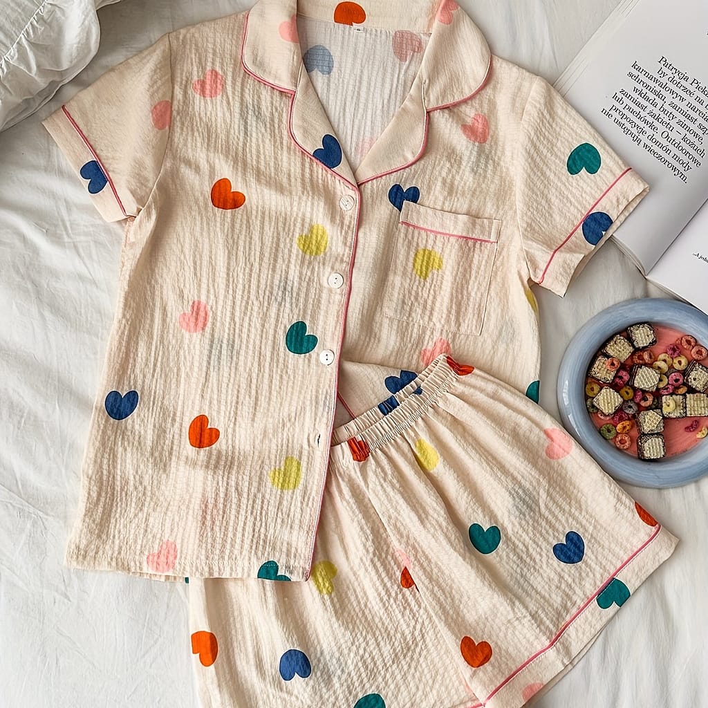 Yellow Background With Heart-shaped Bubbles And Shorts. Clothing Shop Online at Dubai Trades 2