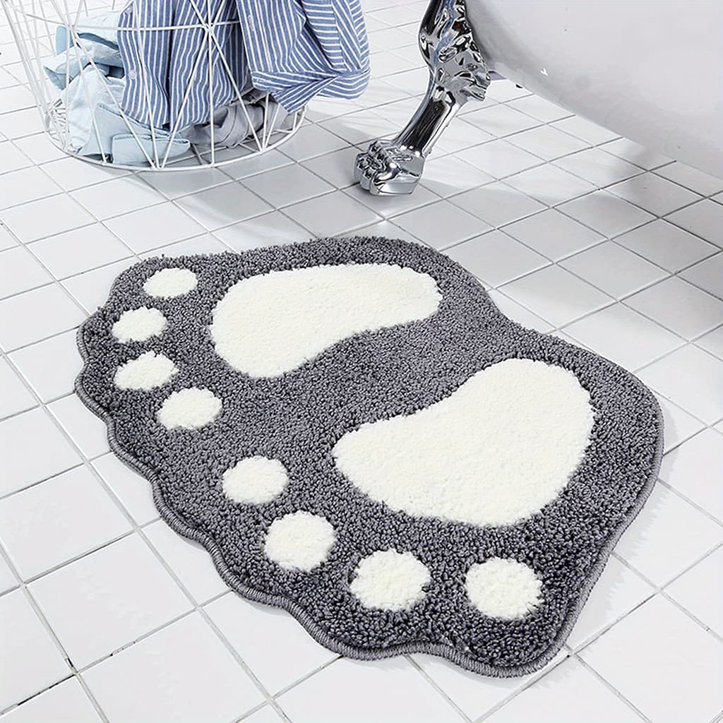 -absorbent Microfiber Bath Mat With – Design For Home Decor, For Bathroom, , And Kitchen Kitchen & Bath Fixtures Shop Online at Dubai Trades 2