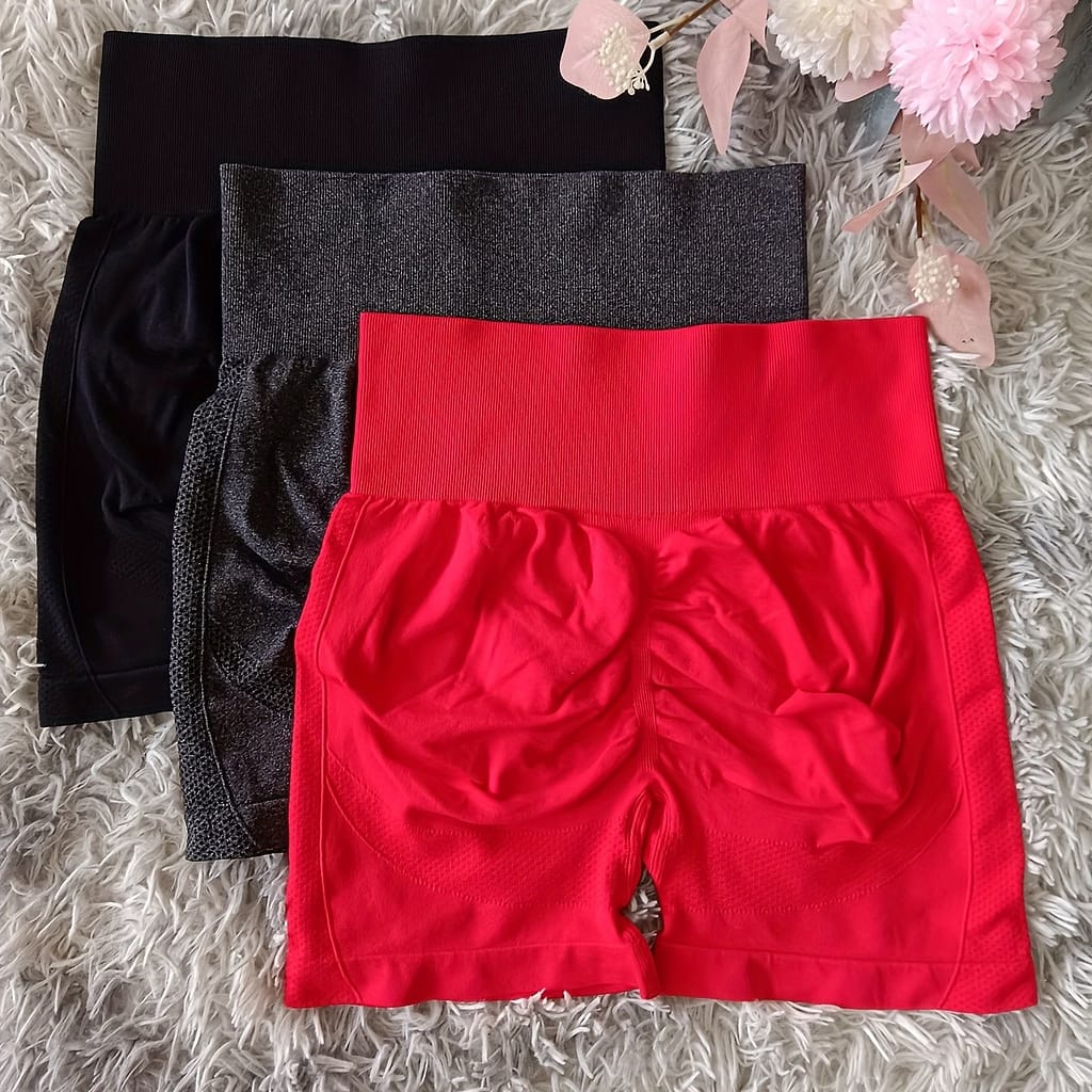 [minimalist Chic] Women’ Yoga Shorts, High Stretch Polyamide Knit Fabric, Solid Style, Regular Seasons, Workout Shorts| Shorts| Clothing, Shoes & Jewelry Shop Online at Dubai Trades 2