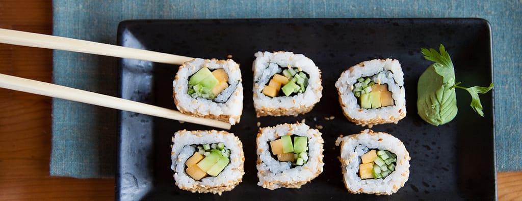 Choice Of Any Sushi Roll With Soft Drink At Ichikura Dubai restaurants Shop Online at Dubai Trades 4