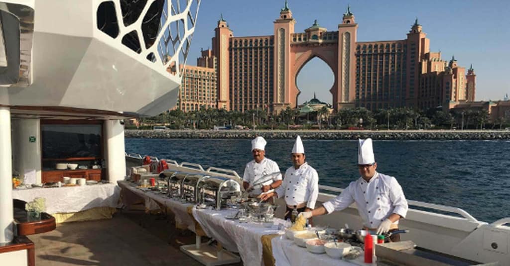 3-Hour Megayacht 5* Dinner + Drinks: Child (Aed 199), Adult (Aed 249) Dubai restaurants Shop Online at Dubai Trades 12