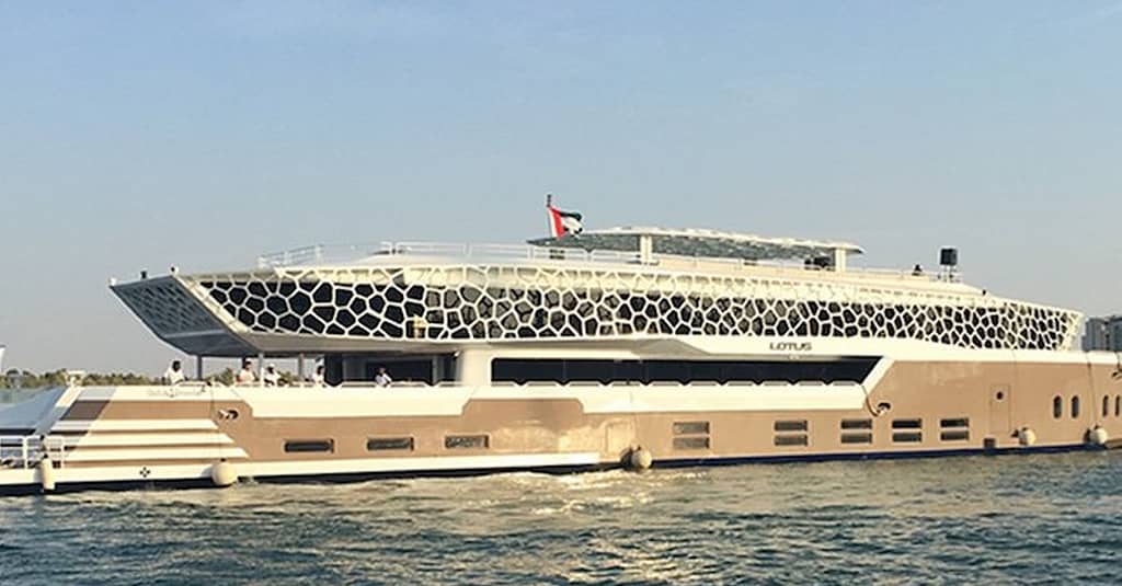 3-Hour Megayacht 5* Dinner + Drinks: Child (Aed 199), Adult (Aed 249) Dubai restaurants Shop Online at Dubai Trades 6