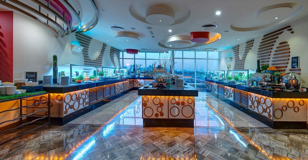 5* Breakfast Buffet At Red Diamond @ 5* Vintage Grand Hotel Dubai Dubai restaurants Shop Online at Dubai Trades 3
