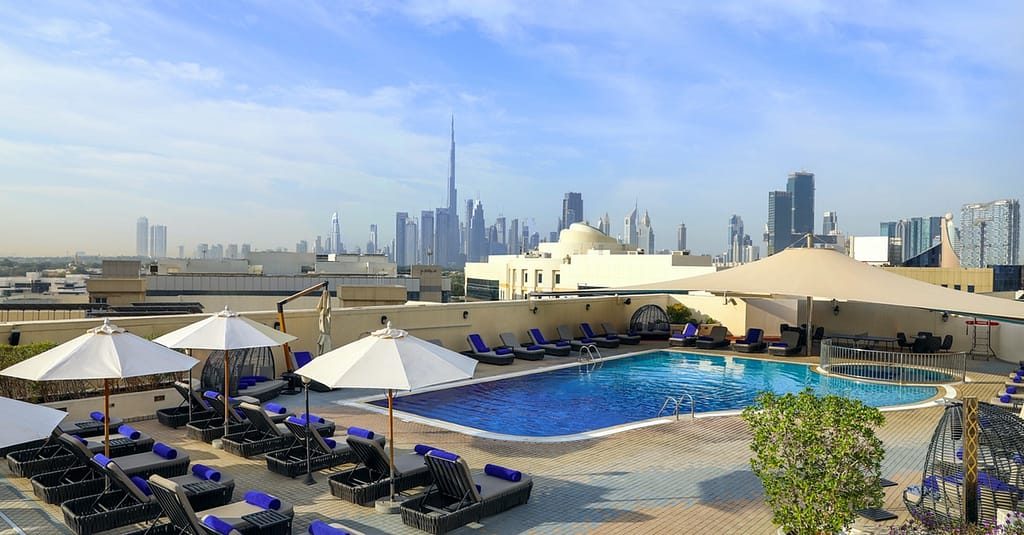 5* Pool Access With Food Credit: Child Aed 39, Adult Aed 69 Dubai activities Shop Online at Dubai Trades 2