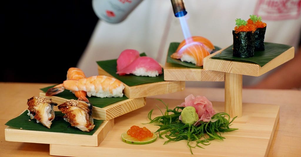 5* Sushi Night At Hibachi @ 5* Movenpick Grand Al Bustan Dubai restaurants Shop Online at Dubai Trades 2