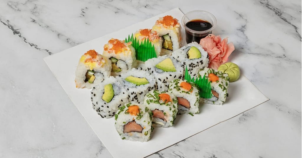 Choice Of Any Sushi Roll With Soft Drink At Ichikura Dubai restaurants Shop Online at Dubai Trades 9