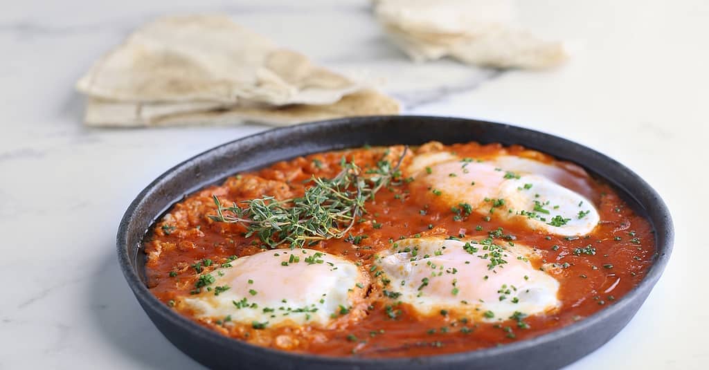 Choice Of Eggs Benedict, Shakshuka, French Breakfast, Arabic Breakfast Dubai restaurants Shop Online at Dubai Trades 5