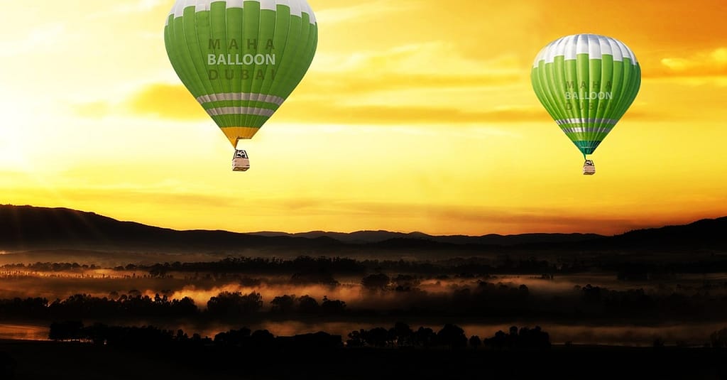 Choice Of Hot Air Balloon Flight: For One Child And 1, 2 Or 4 Adults National Deal activities Shop Online at Dubai Trades 3
