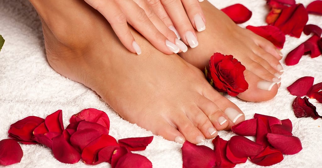 Choice Of Manicure, Pedicure, Or Full Set Acrylic Nail Extensions Dubai other Shop Online at Dubai Trades 2